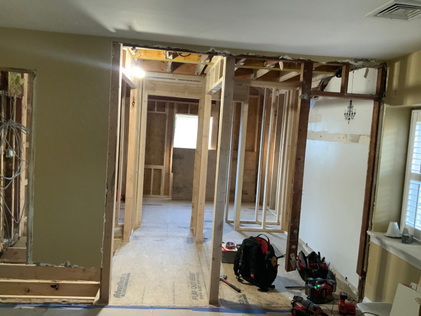 Before photo. Complete build from studs.
