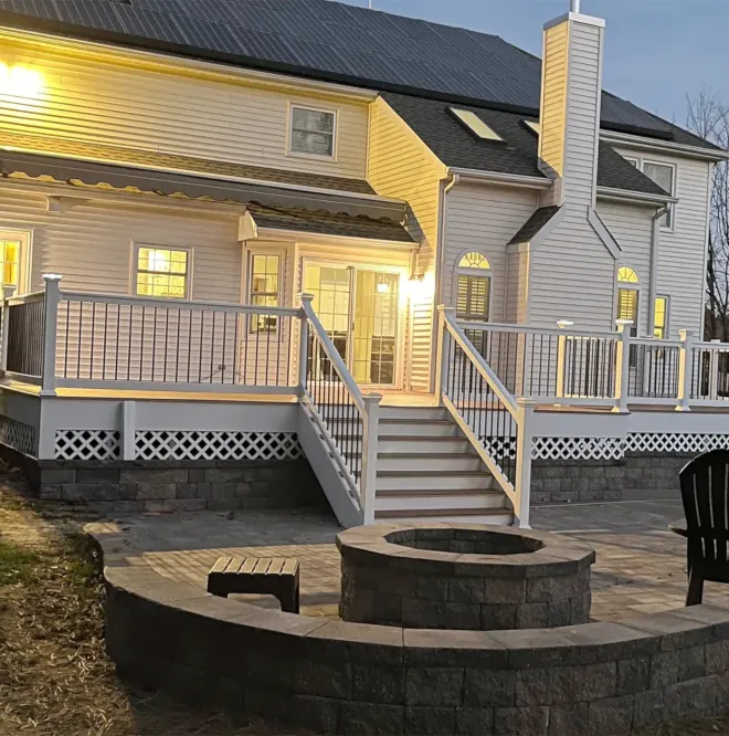 Spacious restored deck perfect for outdoor entertaining