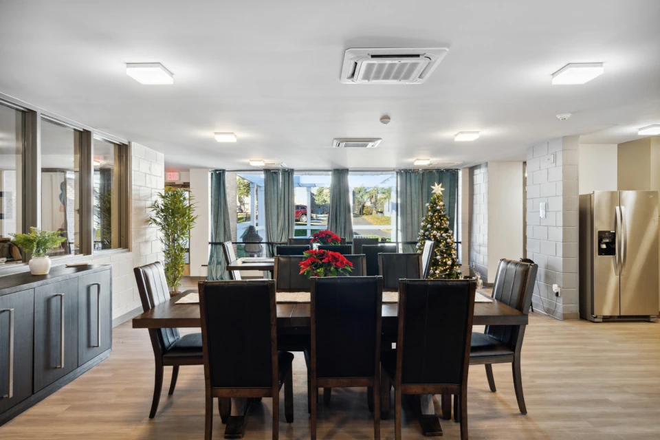 Community style dining room
