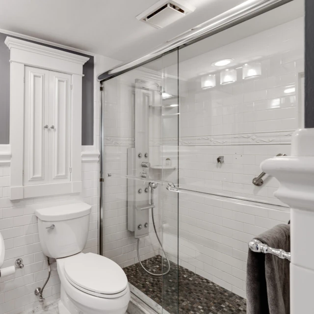 Remodeled completely custom accessible shower.