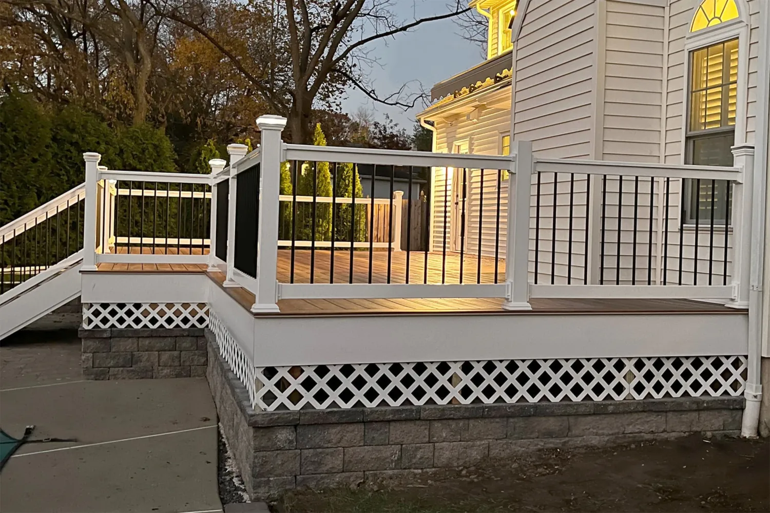 Beautiful deck railing